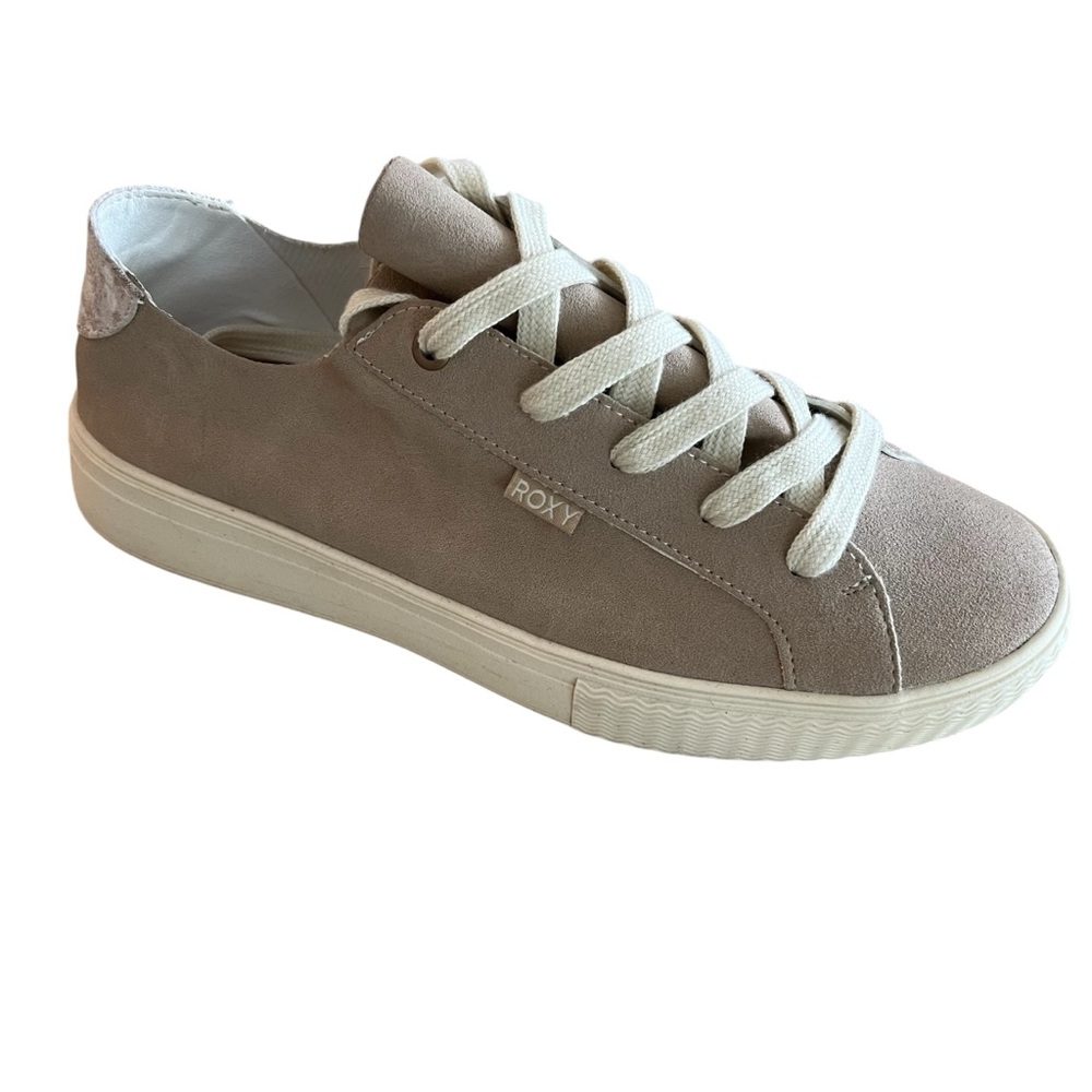 Roxy Coral Tides Sneakers Taupe Size 7.5 - Picture 2 of 9